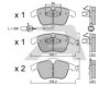 AISIN BPVW-1021 Brake Pad Set, disc brake